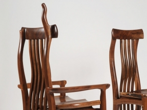 Walnut dining chairs